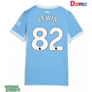Manchester City Rico Lewis #82 Replika Hjemmebanetrøje Dame 2026-27 Kortærmet